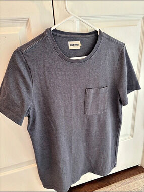 Taylor Stitch Heavy Bag T-Shirt in Faded Blue Like New